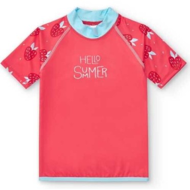 Camiseta manga corta con protección solar UPF50+ Strawberries BTBOX