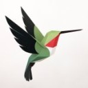 Colibrí coliancho Origami (Plego Paper)