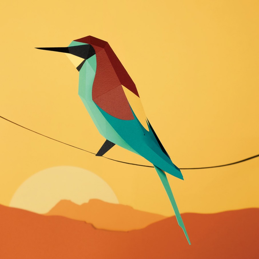 Abejaruco Origami (Plego Paper)