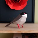 Curruca Cabecinegra Origami (Plego Paper)