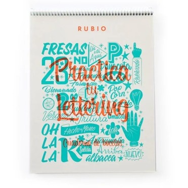 Bloc de bocetos de lettering - Cuadernos Rubio