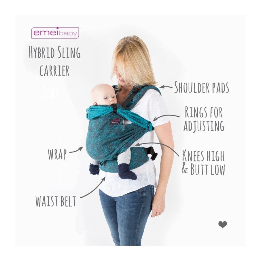 Mochila evolutiva Emeibaby Easy (Cyclamen dark)