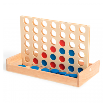 4 en raya de madera (Moulin Roty)