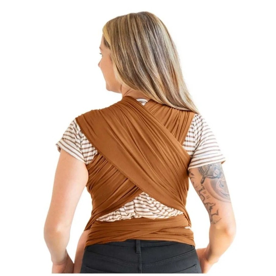 Fular semielástico Moby wrap evolution bambú (caramel)