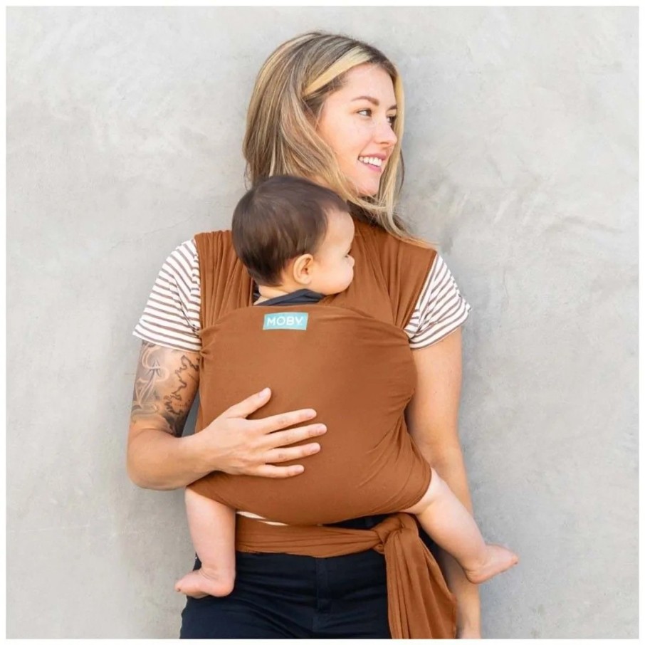 Fular semielástico Moby wrap evolution bambú (caramel)