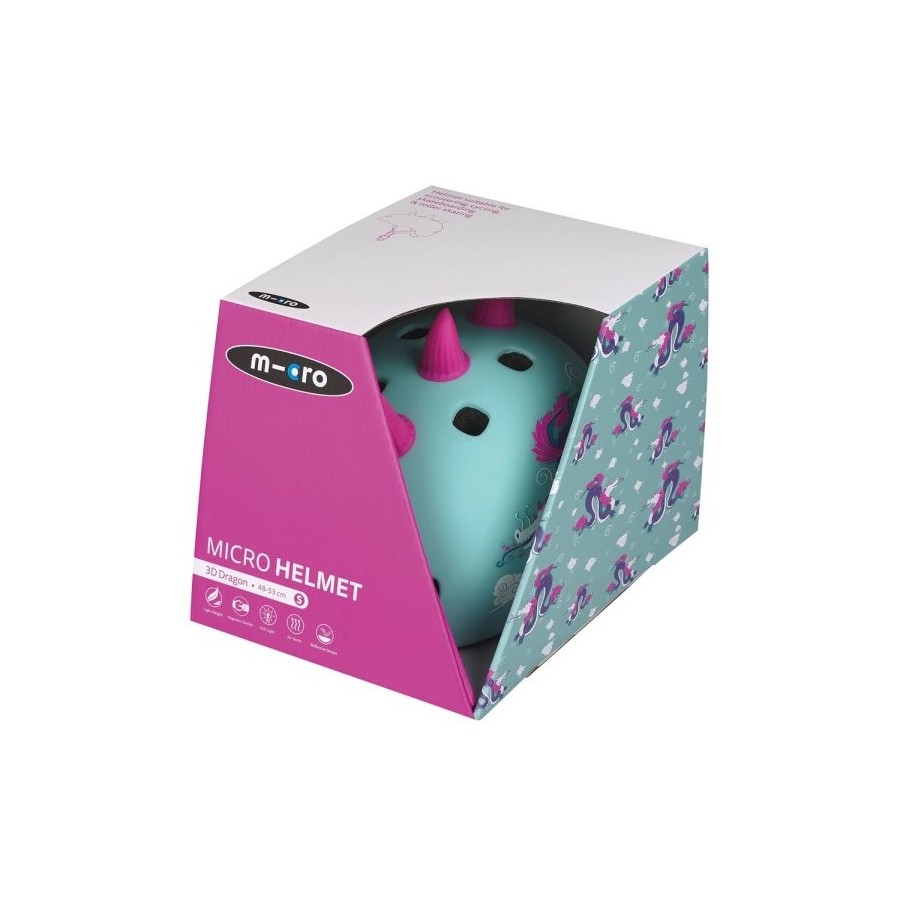 Casco dragón 3D talla S (Micro)