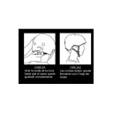 Casco panda 3D talla S (Micro)