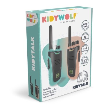 Walkie talkies kidytalk, natural-cian (Kidywolf)
