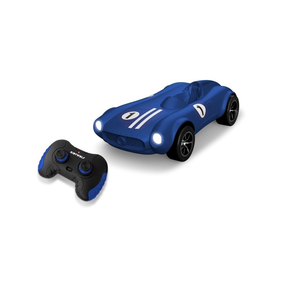 Coche teledirigido kidycar color azul (Kidywolf)