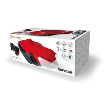 Coche teledirigido kidycar color rojo (Kidywolf)