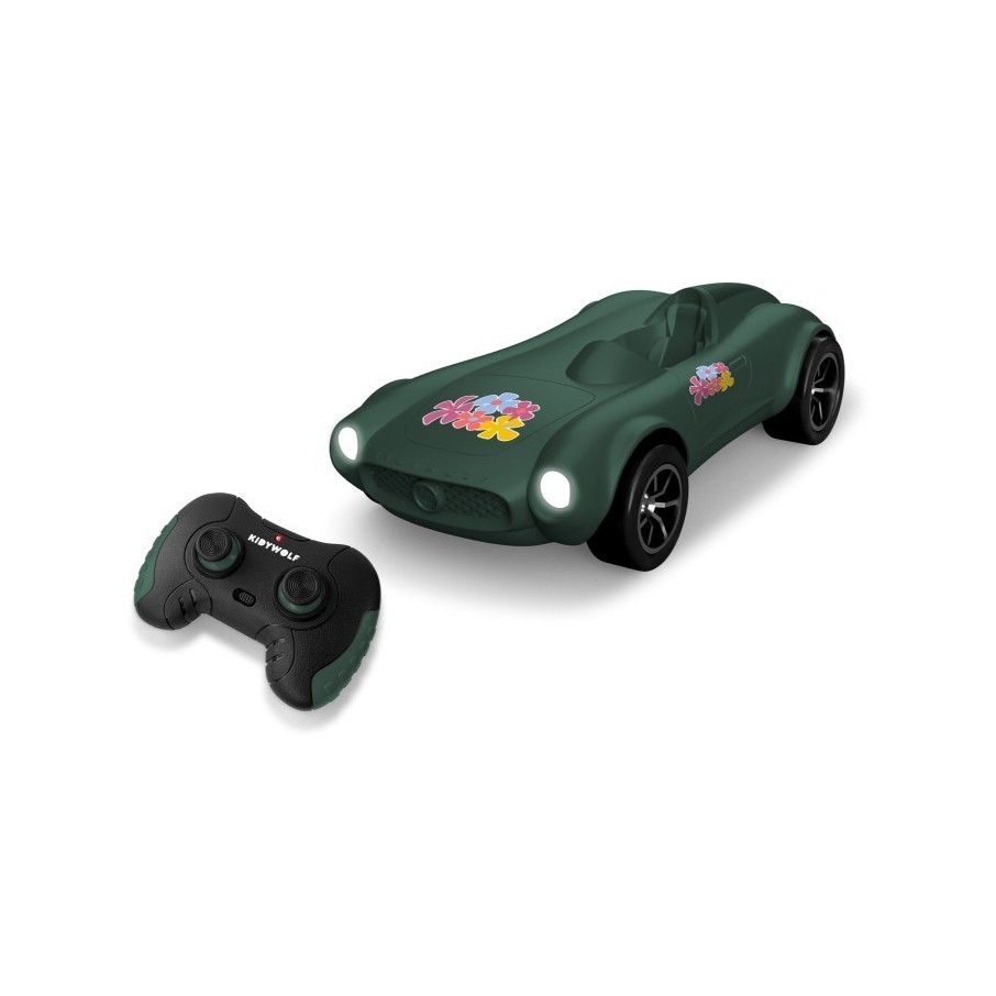 Coche teledirigido kidycar color verde (Kidywolf)