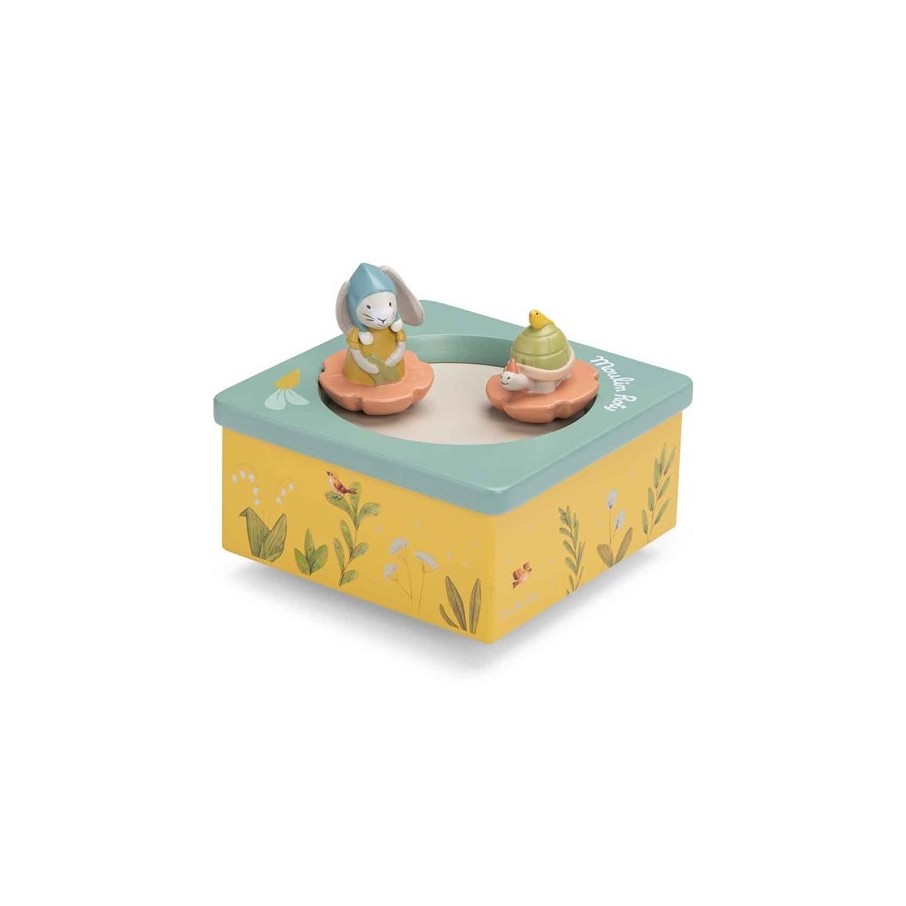 Caja de música trois petits lapins ( Moulin Roty)