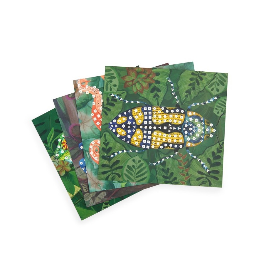 Caja mosaicos animales exóticos (Moulin Roty)