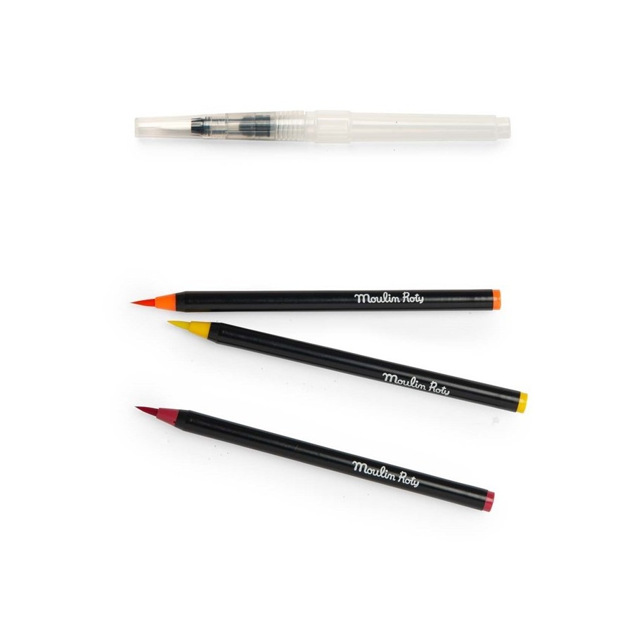 Caja de 12 rotuladores acuarela el jardín (Moulin Roty)