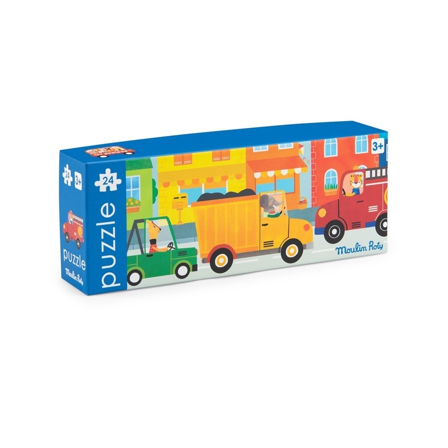 Puzzle los vehículos popipop (Moulin Roty)