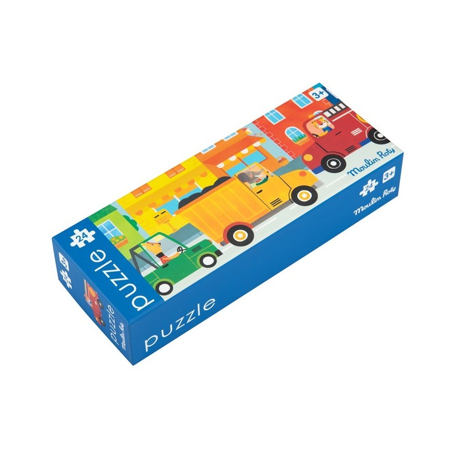 Puzzle los vehículos popipop (Moulin Roty)