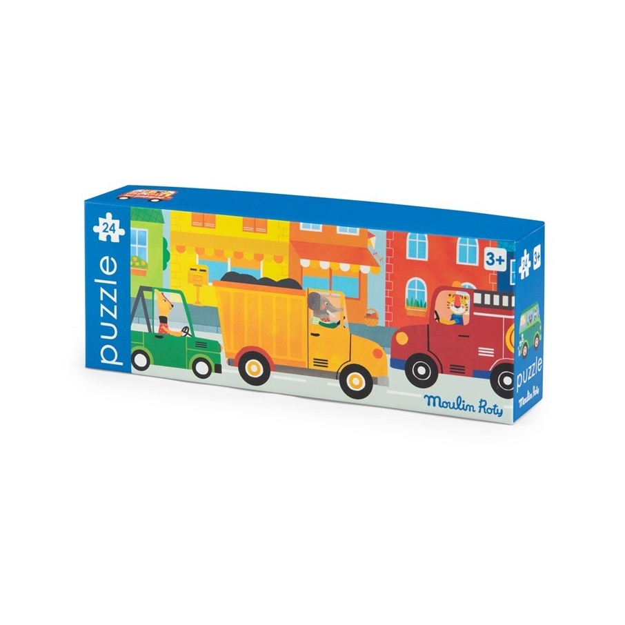 Puzzle los vehículos popipop (Moulin Roty)