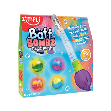 Pincel mágico + 4 bombas de baño (Zimpli)