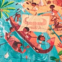 Go to the pyramids, puzzle (Londji)