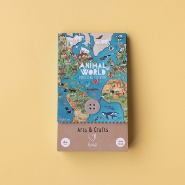 Animal world, poster & stickers (Londji)