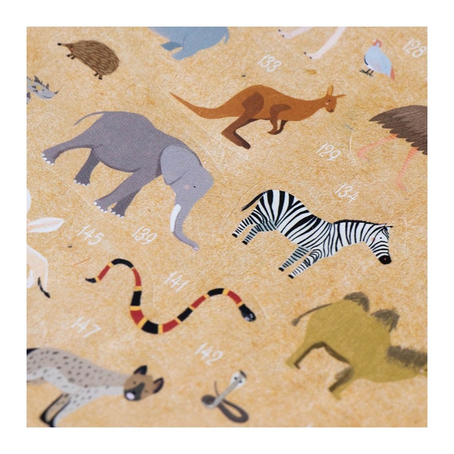 Animal world, poster & stickers (Londji)