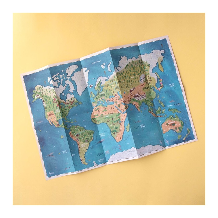 Animal world, poster & stickers (Londji)