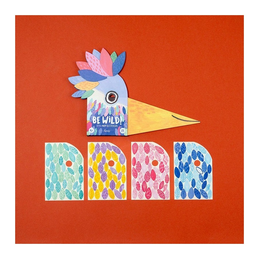 Máscara de pegatinas pájaro (Londji)