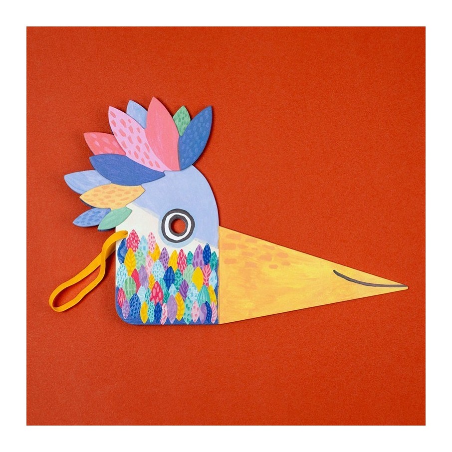 Máscara de pegatinas pájaro (Londji)