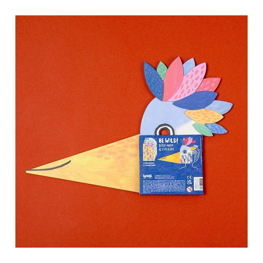 Máscara de pegatinas pájaro (Londji)