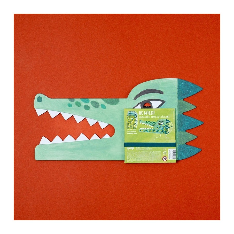 Máscara de pegatinas cocodrilo (Londji)