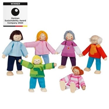 Muñecos flexibles la familia (Goki)