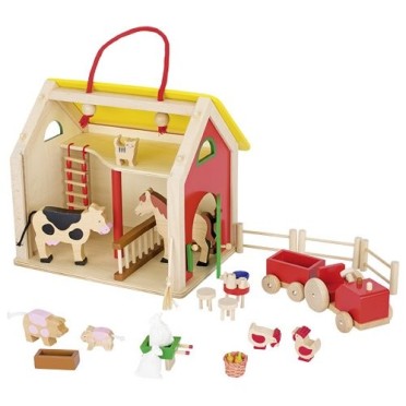 Maleta de granja con accesorios (Goki)