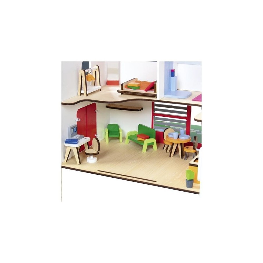 Casa de muñecas de madera eco house (Goki)