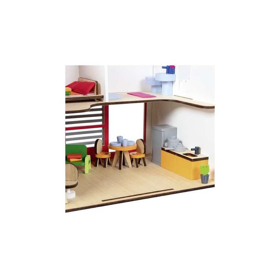 Casa de muñecas de madera eco house (Goki)