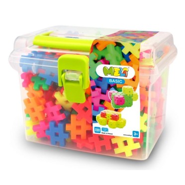 Meli basic neon travel box 500 piezas