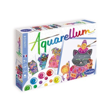 Aquarellum junior gatos japoneses (Sentosphère)