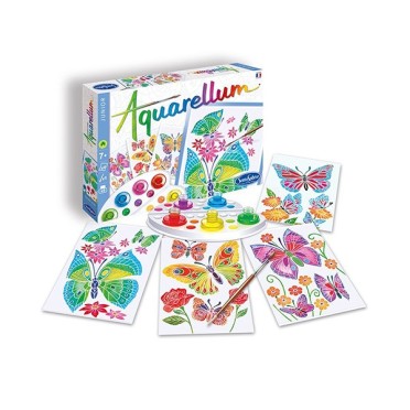 Aquarellum junior mariposas y flores (Sentosphère) 2