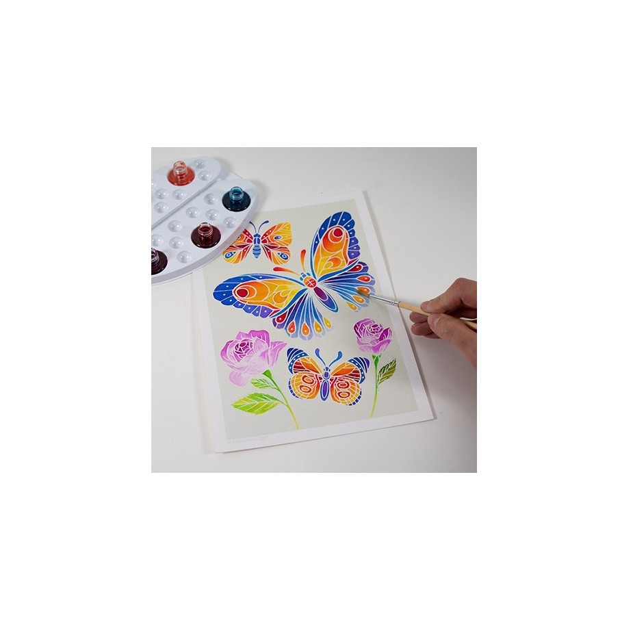Aquarellum junior mariposas y flores (Sentosphère)