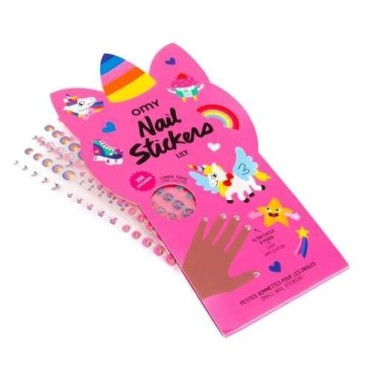 Pegatinas de uñas unicornios (Omy)