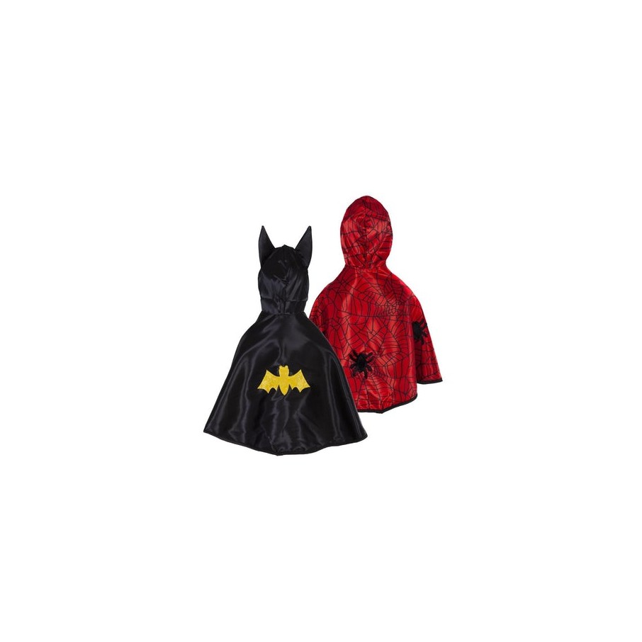 DISFRAZ CAPA REVERSIBLE BATMAN-SPIDER Talla 1-2