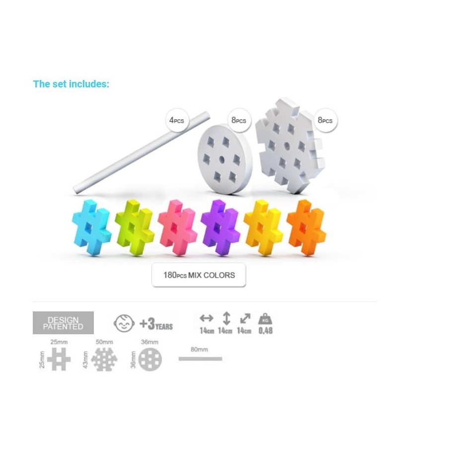 MELI BASIC CONSTRUCTOR 200 PIEZAS