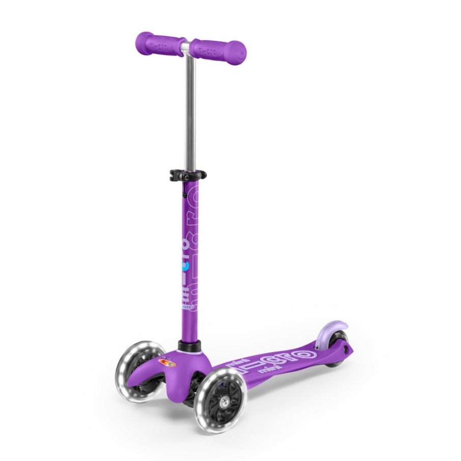 Patinete MICRO MINI DELUXE LED morado