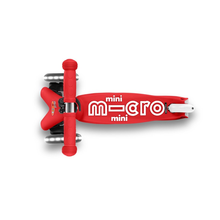 Patinete MICRO mini deluxe led rojo