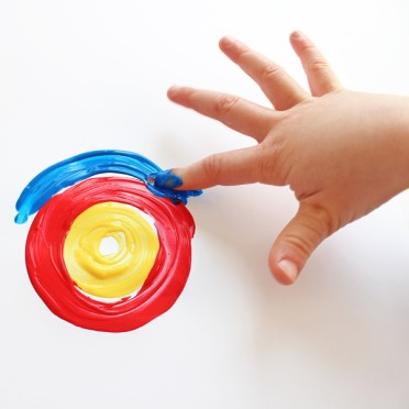 Pintura para dedos con esponjas, rodillos y plantillas PRIMO 2