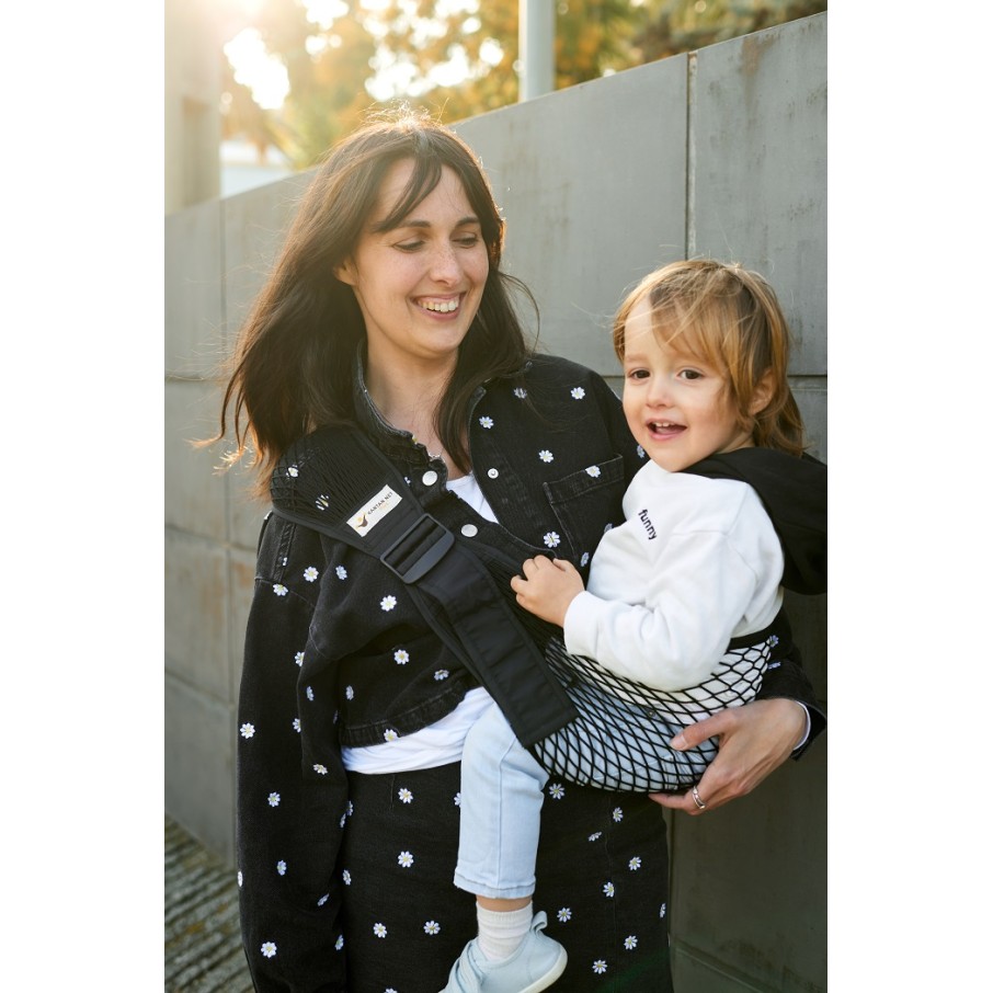 Portabebé Kantan Net Negro Talla M