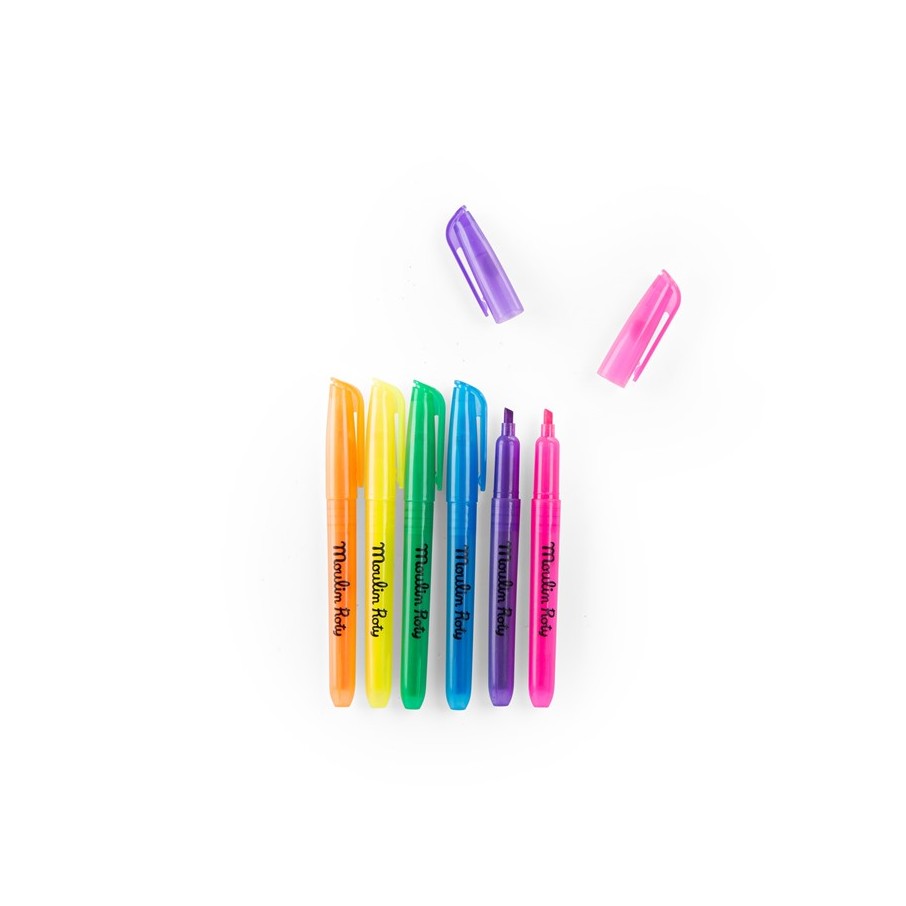 6 rotuladores flúo Loufoques