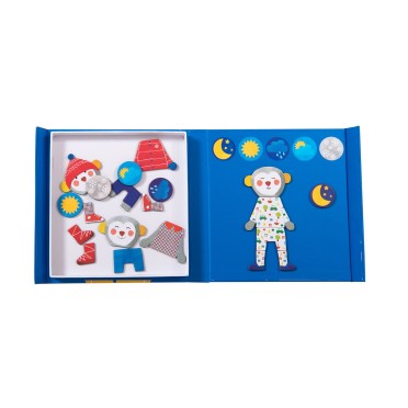 Juego magnético Me visto Popipop Moulin Roty 2