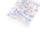 Mantel silicona rojo para colorear + 5 rotuladores Popi Moulin Roty