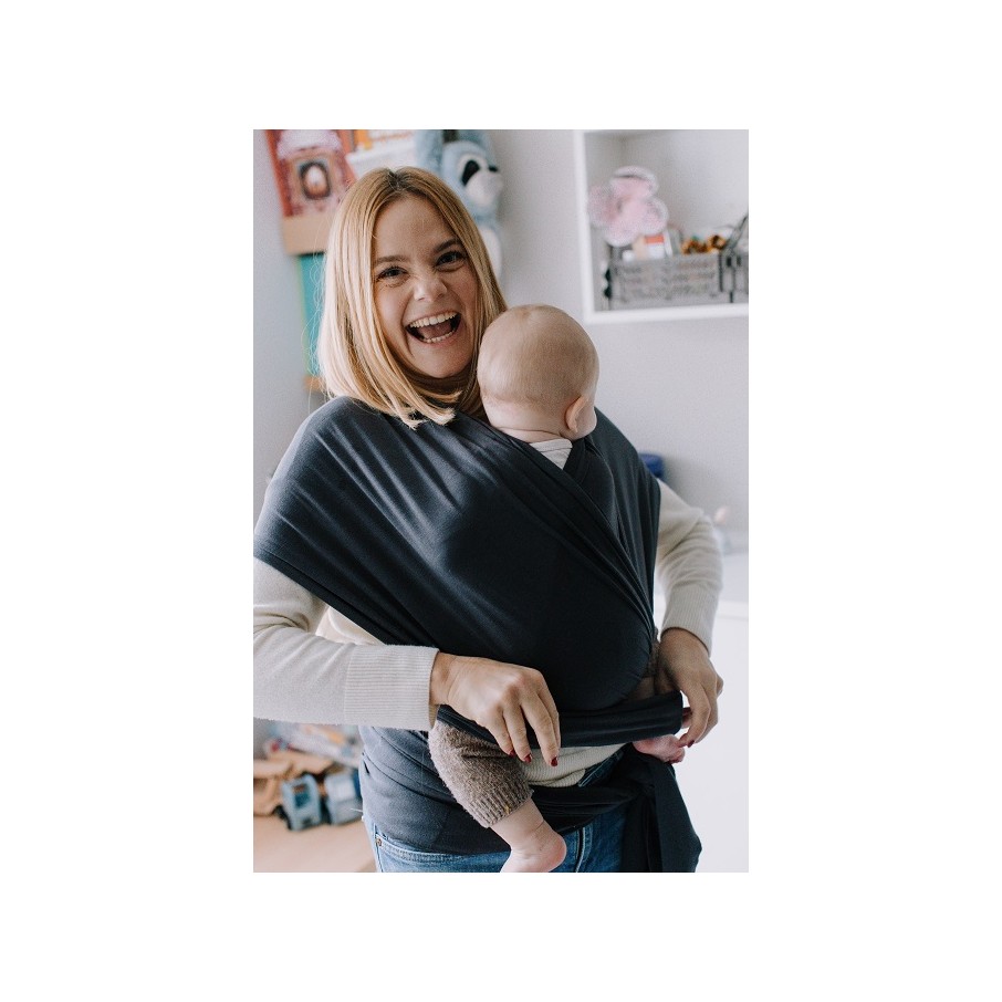 Fular Elástico Boba Wrap Serenity Bambú (Charcoal)