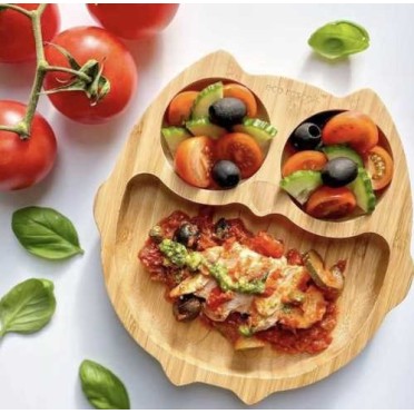 Plato de Bambú Eco Rascals Búho